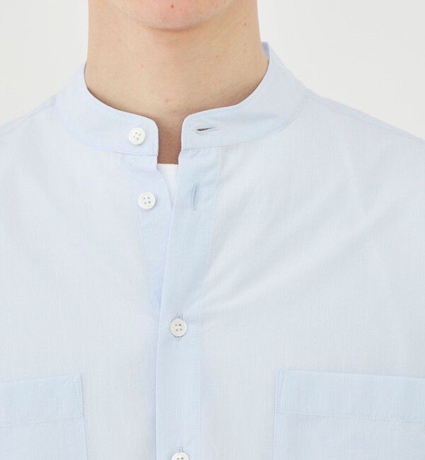 GALERIE VIE「コットン バンドカラーシャツ」|シャツ・ブラウス|