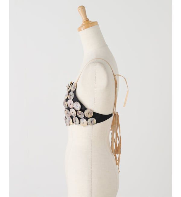  「PONTI SHELL BUTTON TOP PO2R014：ビスチェ」|シャツ・ブラウス|