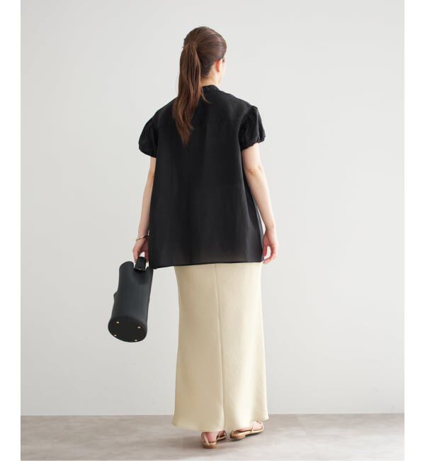 IENA「《追加13》ダブルサテンスカート」|スカート|