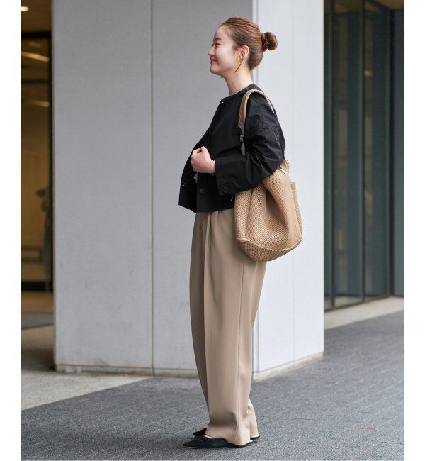 IENA「《追加4》サスペンダーツイルパンツ」|スラックス|