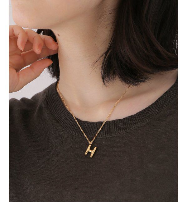 IENA「JOSEPHINE STUDIO/ジョセフィン・ストゥディオ LETER CHARM SMALL H ネックレス」|ネックレス|