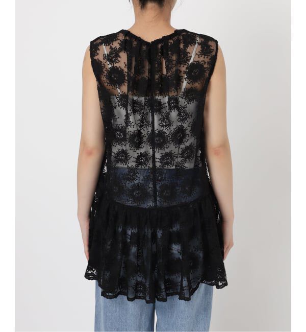 IENA「フラワーレース ペプラムブラウス」|シャツ・ブラウス|