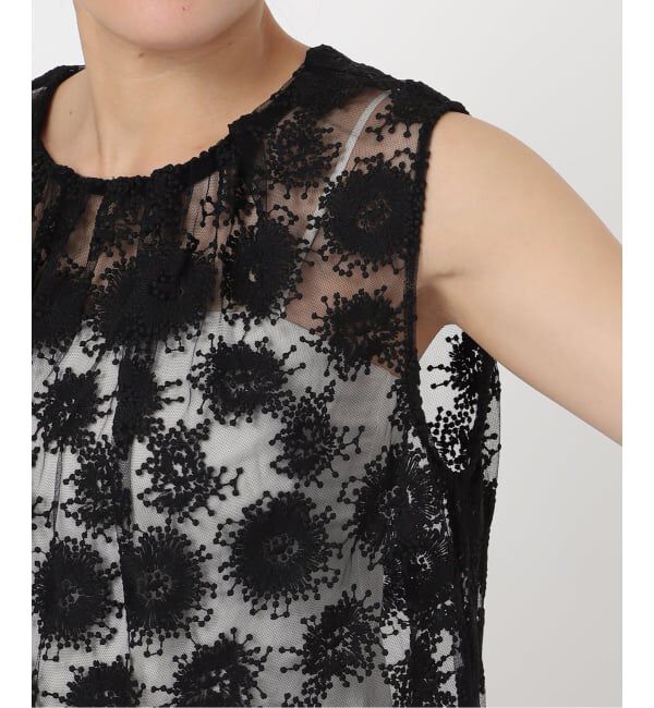 IENA「フラワーレース ペプラムブラウス」|シャツ・ブラウス|