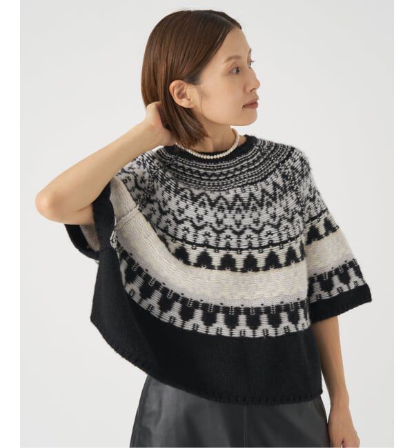 IENA「PIUMAカシミヤジャガードニット」|ニット・セーター|