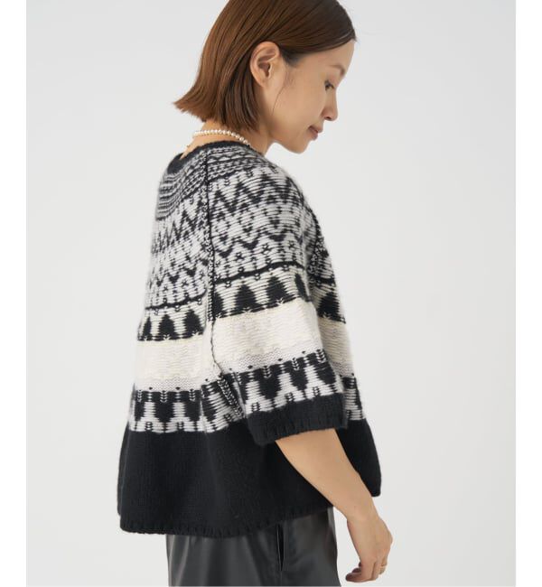 IENA「PIUMAカシミヤジャガードニット」|ニット・セーター|
