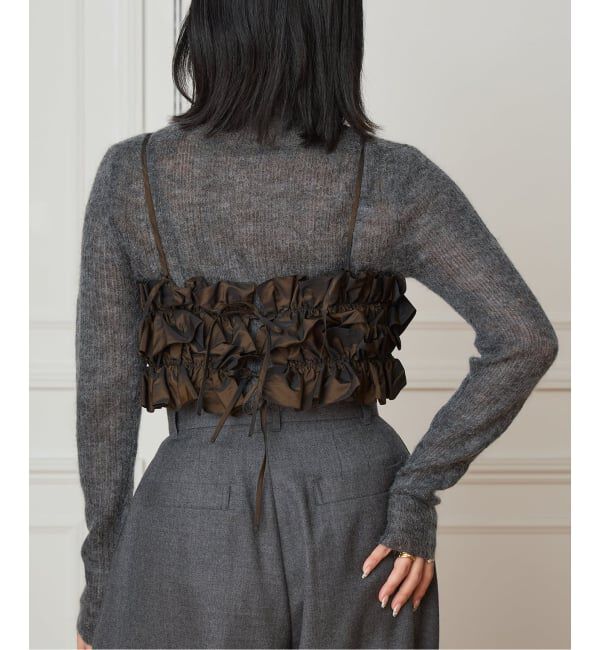 IENA LA BOUCLE「IENA LA BOUCLE タフタフリルビスチェ」|その他|