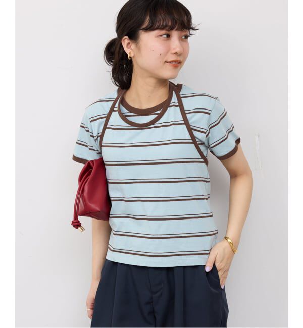 SLOBE IENA「《2枚セット》ホルターネックボーダーTセット」|Tシャツ・カットソー|