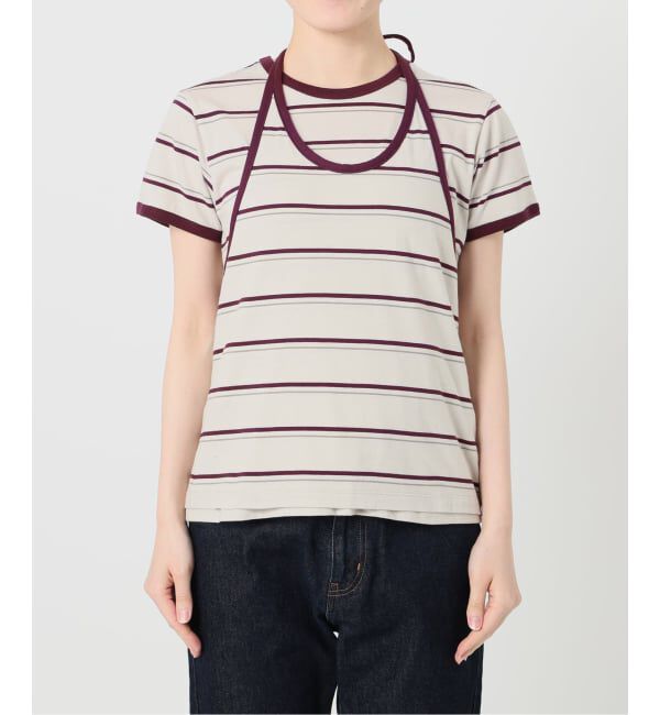 SLOBE IENA「《2枚セット》ホルターネックボーダーTセット」|Tシャツ・カットソー|