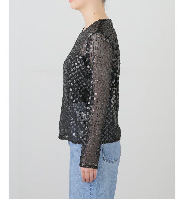 journal standard L'essage「【BAUM UND PFERDGARTEN/バウムウンドヘルガーデン】GLITTER FLOWERS BL：ブラウス」|シャツ・ブラウス|