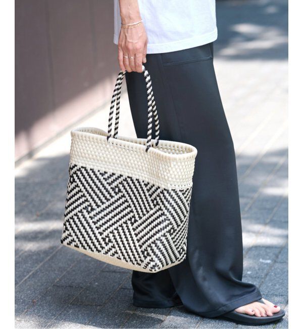 JOURNAL STANDARD relume「【SANRAMI/サンラミ】メルカドバッグ」|かごバッグ|ブラック