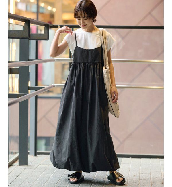 JOURNAL STANDARD relume「［2枚セット］フレンチスリーブT付きバルーンキャミワンピース」|ワンピース|