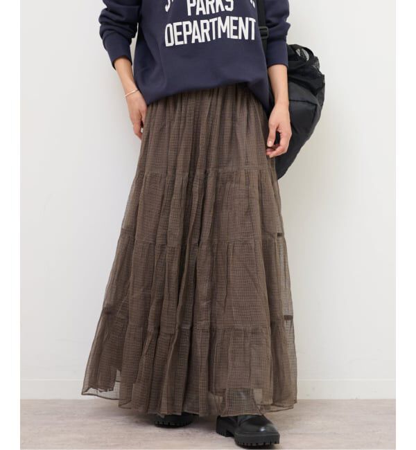 JOURNAL STANDARD relume「シアーチェックティアードイージースカート」|スカート|
