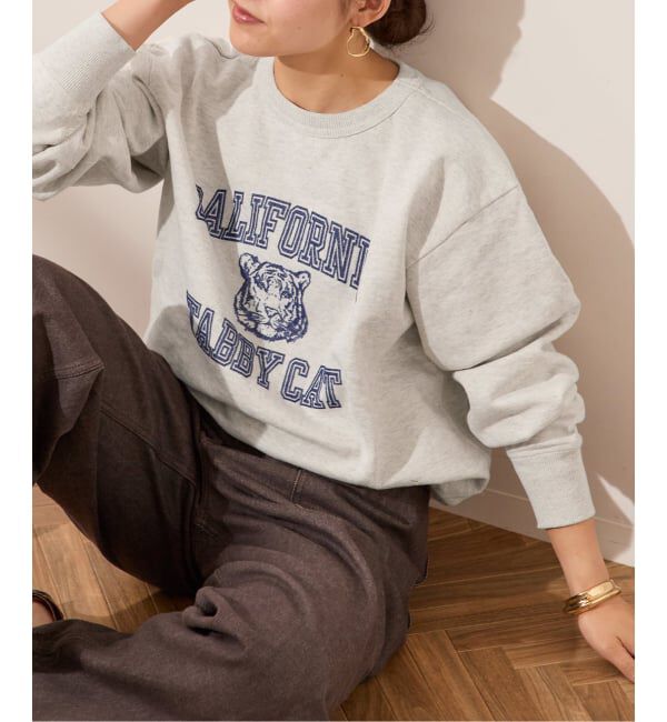 journal standard L'essage「《追加2》【MIXTA/ミクスタ】CALIFORNIA TABBY CAT CREW SWEATSHI：スウェット」|スウェット・ジャージ|グレーB