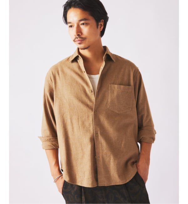 JOURNAL STANDARD relume「JAMES FABRIC / ジェームスファブリック ヘザーブラッシュ ネルシャツ」|シャツ・ブラウス|