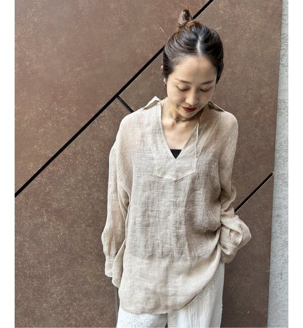 JOURNAL STANDARD「《追加予約》リネンメッシュシャツ」|シャツ・ブラウス|