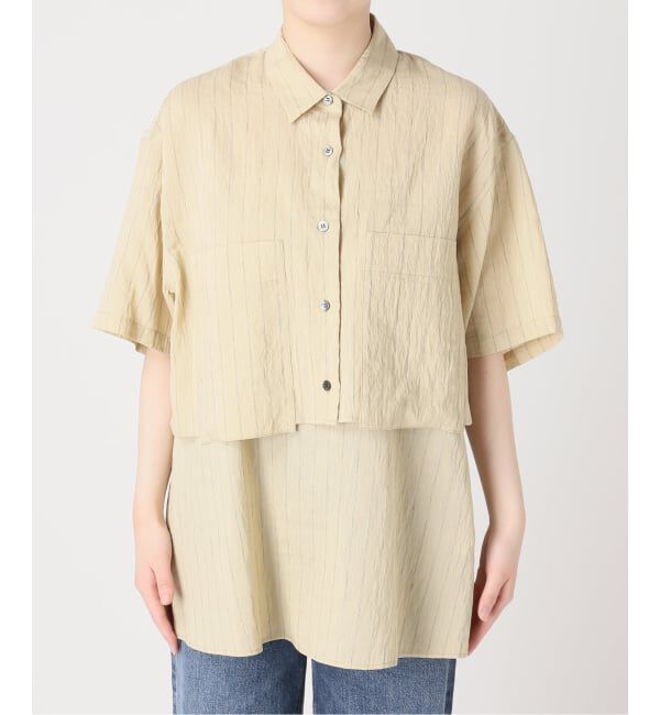 journal standard L'essage「《予約》シアーストライプ/無地 シャツ&キャミブラウス」|シャツ・ブラウス|