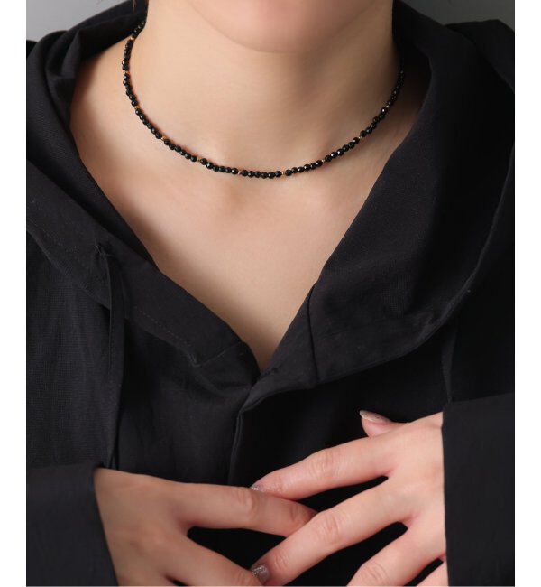 Spick and Span「【SAMH by LILAS】オニキスネックレス SV」|ネックレス|