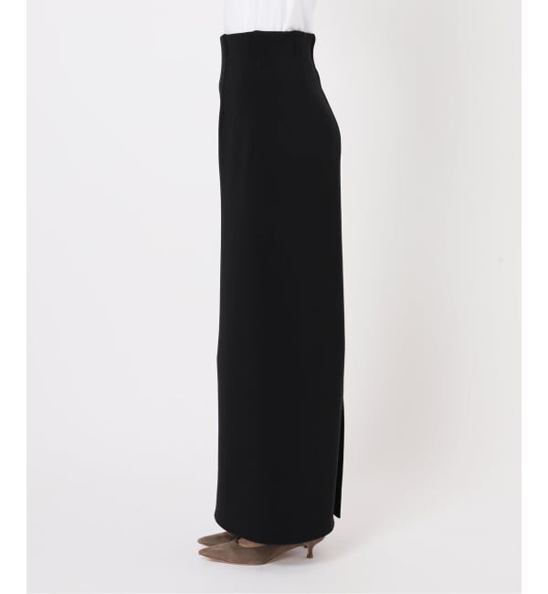 NOBLE「《追加》【洗える】コンフォートジャージーライクタイトスカート 4」|スカート|