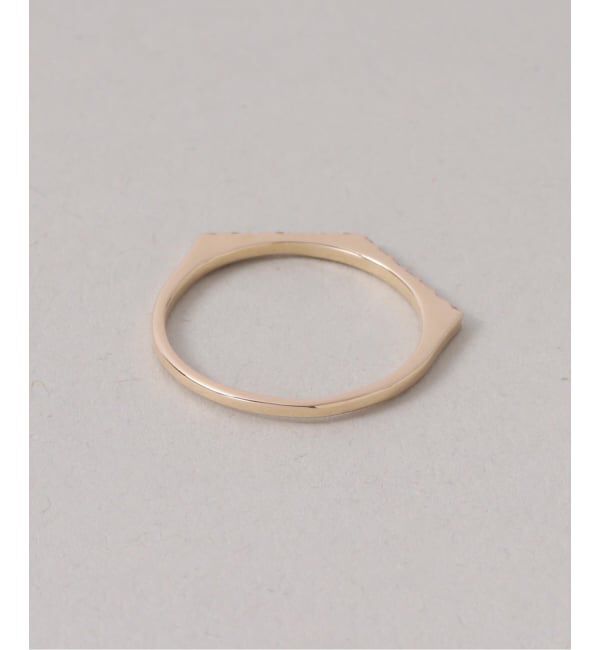 Lilas by Spick&Span「arrowラインホワイトトパーズリング K10」|リング|