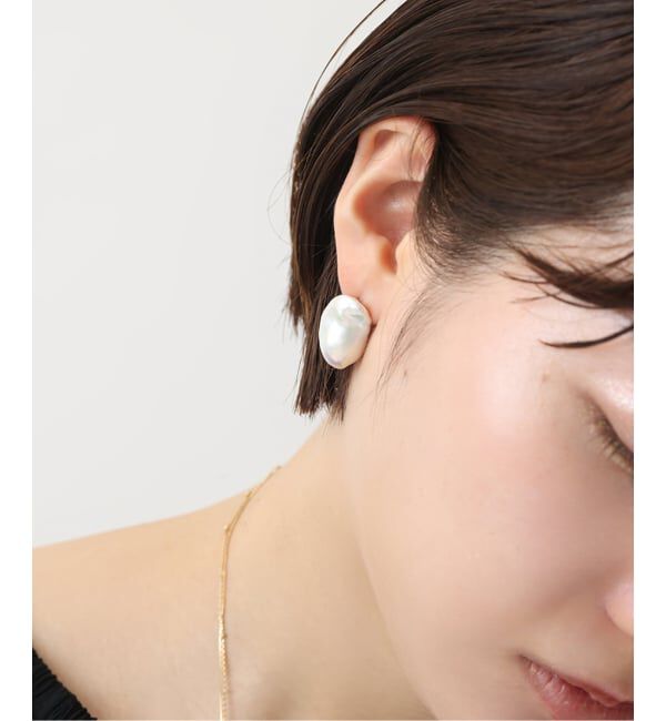 Spick and Span「《WEB限定》【SAMH by LILAS】 オイスターパールピアス SV(両耳)」|ピアス|シルバー