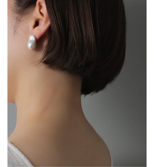 Spick and Span「《WEB限定》【SAMH by LILAS】 オイスターパールピアス SV(両耳)」|ピアス|