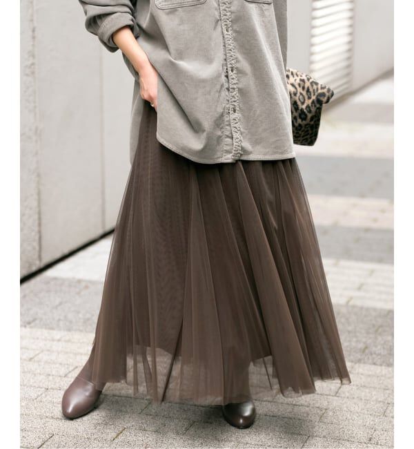 Spick and Span「《追加》チュールスカート」|スカート|