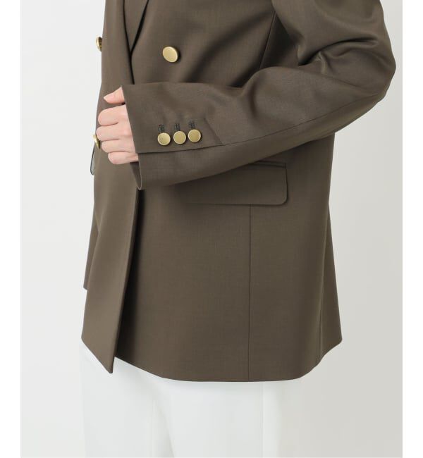 NOBLE「エステルツイルピークドラペルジャケット」|テーラードジャケット|