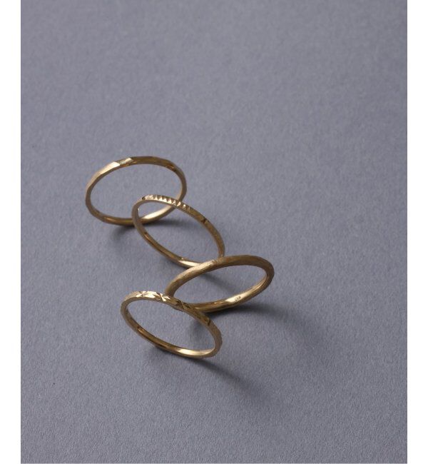 Lilas by Spick&Span「スタッズピンキーリング K10」|リング|