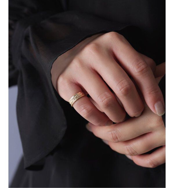 Lilas by Spick&Span「スロープラインピンキーリング K10」|リング|