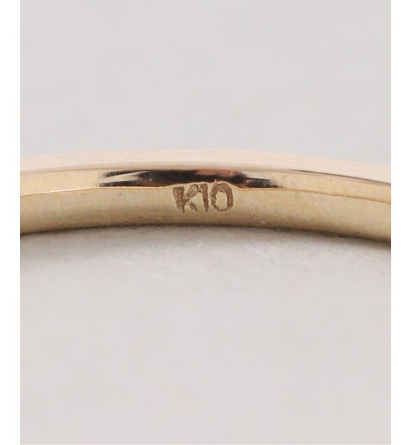 Lilas by Spick&Span「スロープラインピンキーリング K10」|リング|