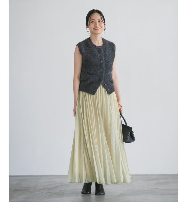 NOBLE「ヴィンテージシアーソフトプリーツスカート」|スカート|