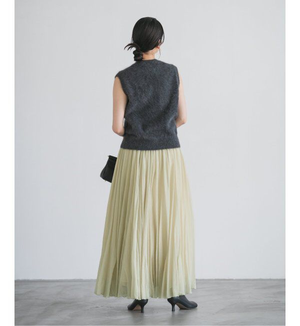 NOBLE「ヴィンテージシアーソフトプリーツスカート」|スカート|