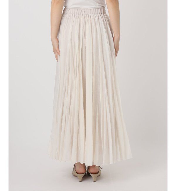 NOBLE「ヴィンテージシアーソフトプリーツスカート」|スカート|