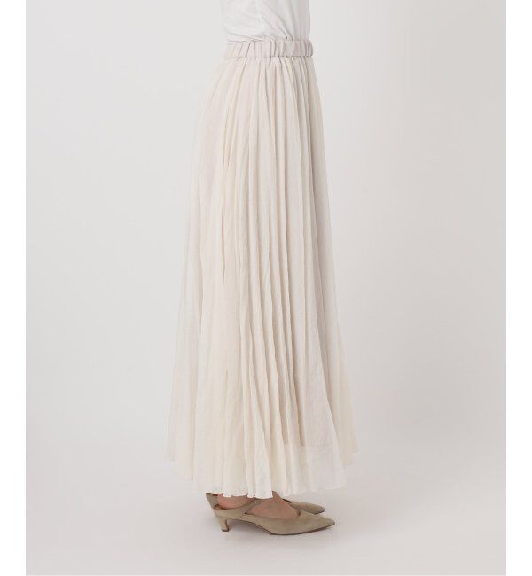 NOBLE「ヴィンテージシアーソフトプリーツスカート」|スカート|
