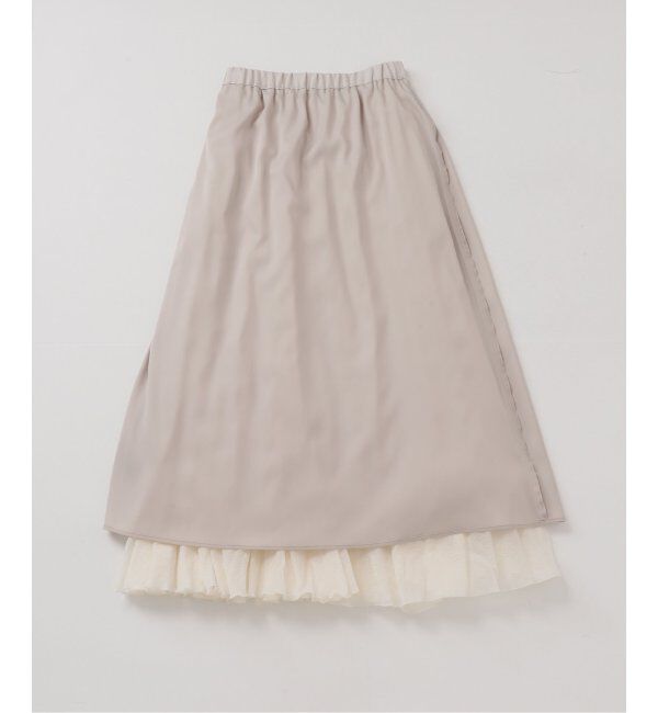 NOBLE「ヴィンテージシアーソフトプリーツスカート」|スカート|