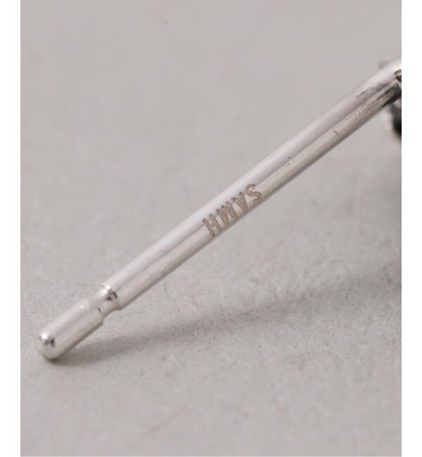 Spick and Span「【SAMH by LILAS】ダイヤモンドカットオニキスピアス SV（両耳）」|ピアス|