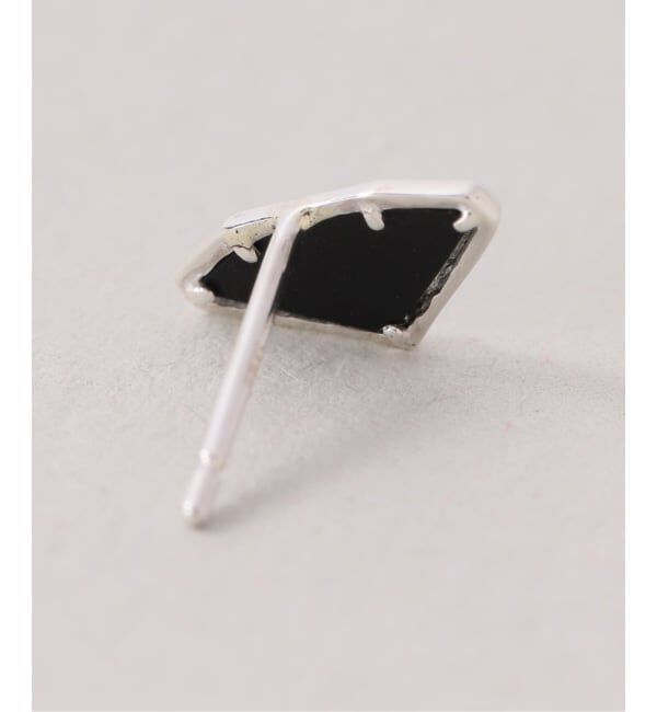 Spick and Span「【SAMH by LILAS】ダイヤモンドカットオニキスピアス SV（両耳）」|ピアス|