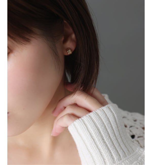 Lilas by Spick&Span「《WEB限定予約》ハーフマットピアス K10（両耳）」|ピアス|