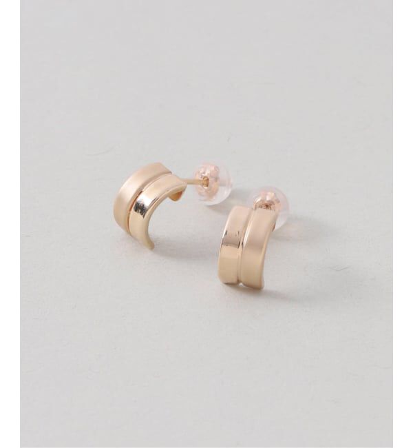 Lilas by Spick&Span「《WEB限定予約》ハーフマットピアス K10（両耳）」|ピアス|