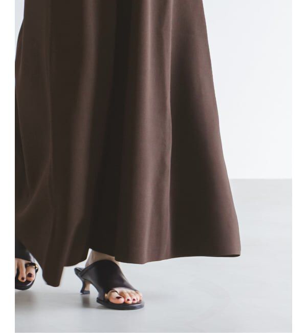 NOBLE「《追加予約》ミラノリブフィットフレアニットワンピース」|ワンピース|