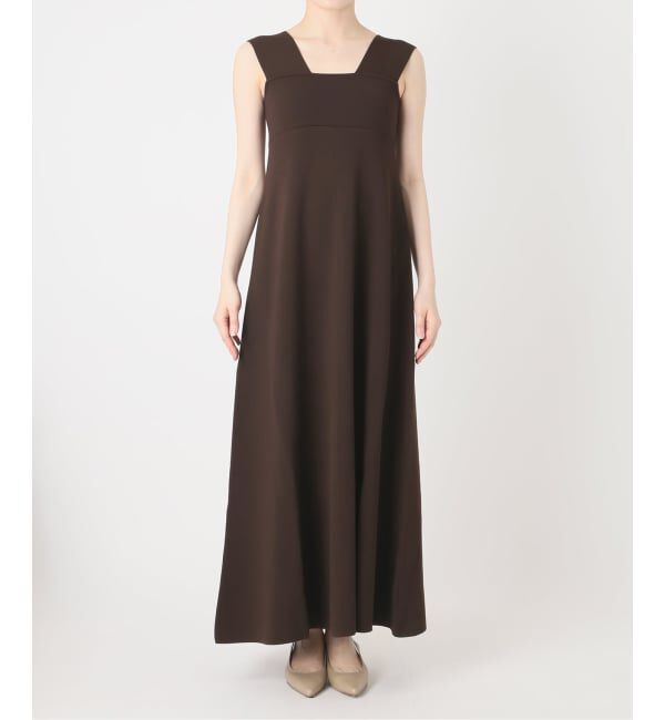 NOBLE「《追加予約》ミラノリブフィットフレアニットワンピース」|ワンピース|