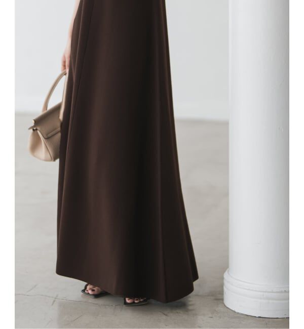 NOBLE「《追加予約》ミラノリブフィットフレアニットワンピース」|ワンピース|