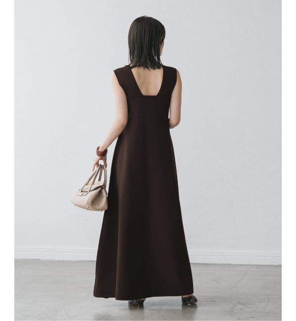 NOBLE「《追加予約》ミラノリブフィットフレアニットワンピース」|ワンピース|