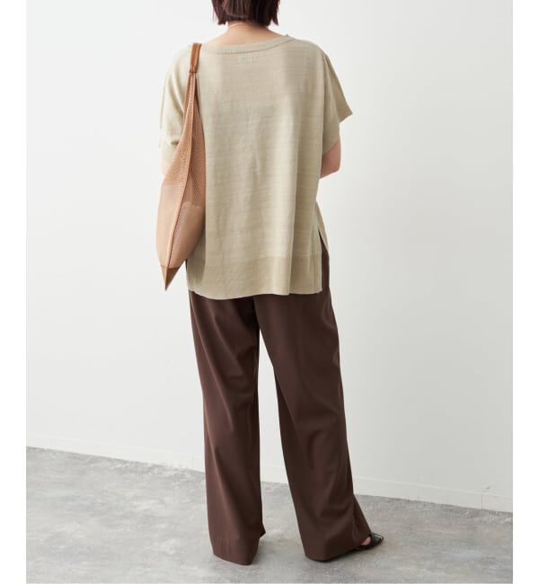 Spick and Span「《手洗い可 / 予約》リネン天竺フレンチプルオーバー」|ニット・セーター|