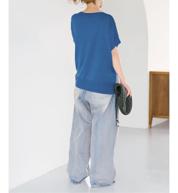 Spick and Span「《手洗い可 / 予約》リネン天竺フレンチプルオーバー」|ニット・セーター|