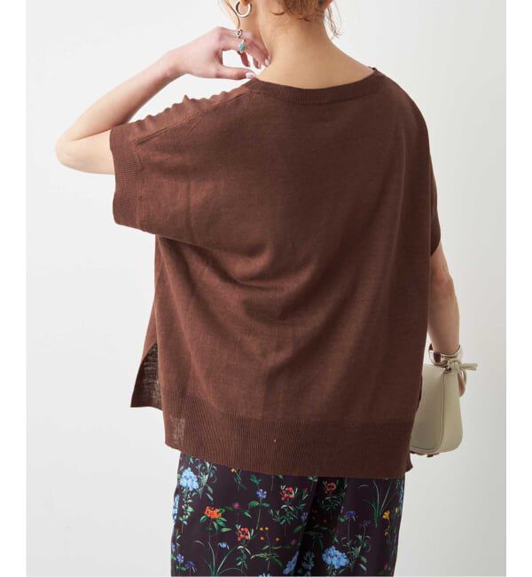 Spick and Span「《手洗い可 / 予約》リネン天竺フレンチプルオーバー」|ニット・セーター|