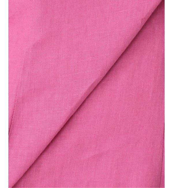 NOBLE「《予約》ウエストギャザーリネンフレアワンピース」|ワンピース|