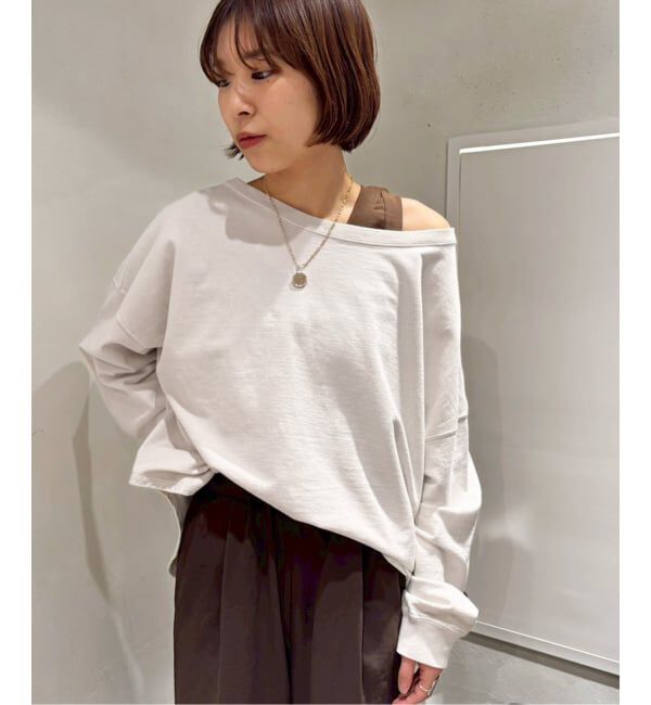 FRAMeWORK「ウェットオゾン加工インレーL/Tee」|Tシャツ・カットソー|