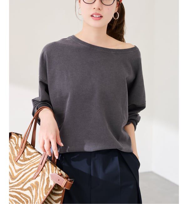 FRAMeWORK「ウェットオゾン加工インレーL/Tee」|Tシャツ・カットソー|