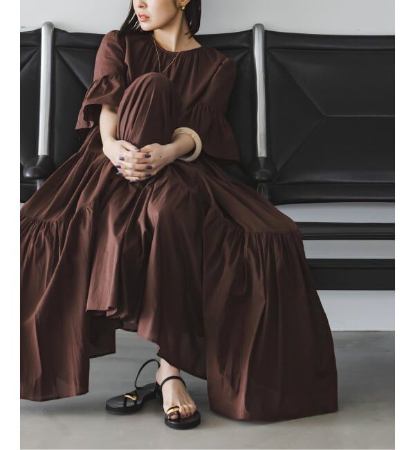 NOBLE「《予約・NOBLE限定カラー》MARIHA /マリハ  春のすずらんのドレス」|ワンピース|ブラウン